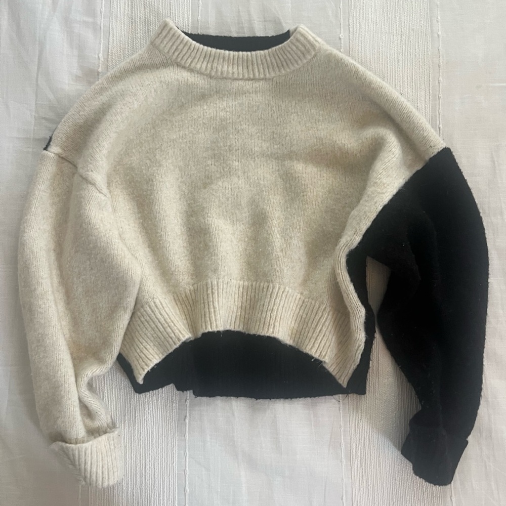 Topshop Color Block Sweater - Picture 2 of 4